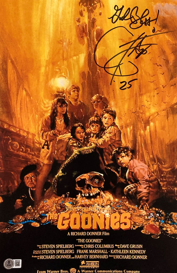 Corey Feldman Signed 11x17 The Goonies Photo God Bless Inscribed BAS