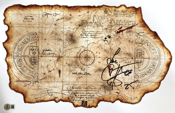 Corey Feldman Signed 11x17 The Goonies Map Photo Love Inscribed BAS