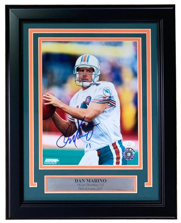Dan Marino Signed Framed 8x10 Miami Dolphins Photo JSA