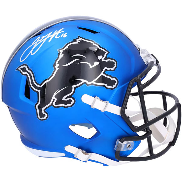 Jared Goff Signed Detroit Lions Full Size Replica Helmet
