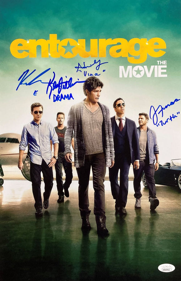 Entourage Cast Signed 11x17 Entourage Movie Photo Adrien Grenier & Others JSA