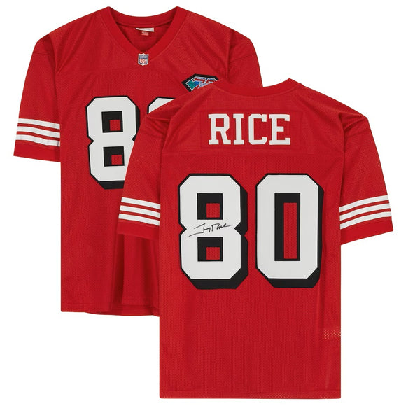 Jerry Rice Signed San Francisco 49ers Authentic Mitchell & Ness Jersey Fanatics