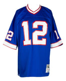 Jim Kelly Signed Buffalo Bills Blue Mitchell & Ness Football Jersey JSA ITP - Sports Integrity