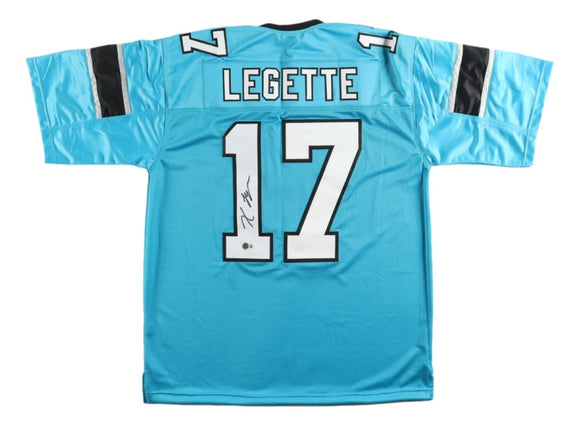 Xavier Legette Carolina Signed Blue Football Jersey BAS